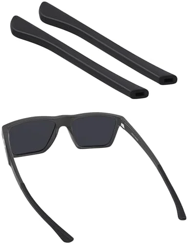 BLAZERBUCK Replacement Temple Sleeves Ear Socks for Oakley Oakley Voltage OX8049 Eyeglass - Black