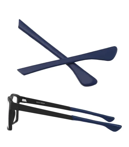 TenDye Replacement Earsocks Temple Sleeve for Oakley Volt Drop OX8167 Eyeglasses Frame, Black Rubber Ear Sleeves